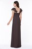 Modern Portrait Short Sleeve Floor Length Sash Plus Size Bridesmaid Dresses