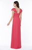 Modern Portrait Short Sleeve Floor Length Sash Plus Size Bridesmaid Dresses