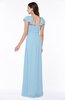 Modern Portrait Short Sleeve Floor Length Sash Plus Size Bridesmaid Dresses
