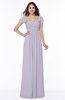 Modern Portrait Short Sleeve Floor Length Sash Plus Size Bridesmaid Dresses