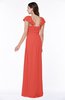 Modern Portrait Short Sleeve Floor Length Sash Plus Size Bridesmaid Dresses