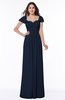 Modern Portrait Short Sleeve Floor Length Sash Plus Size Bridesmaid Dresses