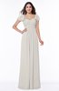 Modern Portrait Short Sleeve Floor Length Sash Plus Size Bridesmaid Dresses
