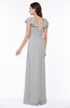 Modern Portrait Short Sleeve Floor Length Sash Plus Size Bridesmaid Dresses