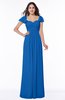 Modern Portrait Short Sleeve Floor Length Sash Plus Size Bridesmaid Dresses