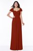 Modern Portrait Short Sleeve Floor Length Sash Plus Size Bridesmaid Dresses