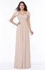 Modern Portrait Short Sleeve Floor Length Sash Plus Size Bridesmaid Dresses