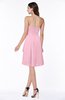 Casual A-line Zipper Chiffon Knee Length Ruching Bridesmaid Dresses