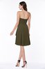 Casual A-line Zipper Chiffon Knee Length Ruching Bridesmaid Dresses
