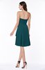Casual A-line Zipper Chiffon Knee Length Ruching Bridesmaid Dresses