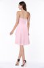 Casual A-line Zipper Chiffon Knee Length Ruching Bridesmaid Dresses