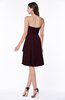 Casual A-line Zipper Chiffon Knee Length Ruching Bridesmaid Dresses