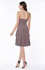 Casual A-line Zipper Chiffon Knee Length Ruching Bridesmaid Dresses