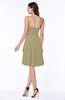 Casual A-line Zipper Chiffon Knee Length Ruching Bridesmaid Dresses