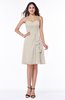 Casual A-line Zipper Chiffon Knee Length Ruching Bridesmaid Dresses