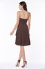 Casual A-line Zipper Chiffon Knee Length Ruching Bridesmaid Dresses