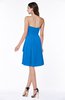 Casual A-line Zipper Chiffon Knee Length Ruching Bridesmaid Dresses