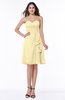 Casual A-line Zipper Chiffon Knee Length Ruching Bridesmaid Dresses