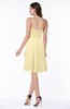 Casual A-line Zipper Chiffon Knee Length Ruching Bridesmaid Dresses