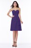 Casual A-line Zipper Chiffon Knee Length Ruching Bridesmaid Dresses