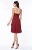 Casual A-line Zipper Chiffon Knee Length Ruching Bridesmaid Dresses
