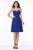 Casual A-line Zipper Chiffon Knee Length Ruching Bridesmaid Dresses