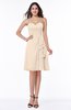 Casual A-line Zipper Chiffon Knee Length Ruching Bridesmaid Dresses