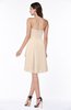 Casual A-line Zipper Chiffon Knee Length Ruching Bridesmaid Dresses