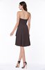 Casual A-line Zipper Chiffon Knee Length Ruching Bridesmaid Dresses
