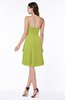 Casual A-line Zipper Chiffon Knee Length Ruching Bridesmaid Dresses
