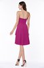 Casual A-line Zipper Chiffon Knee Length Ruching Bridesmaid Dresses