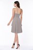 Casual A-line Zipper Chiffon Knee Length Ruching Bridesmaid Dresses