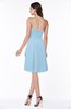 Casual A-line Zipper Chiffon Knee Length Ruching Bridesmaid Dresses