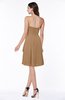 Casual A-line Zipper Chiffon Knee Length Ruching Bridesmaid Dresses