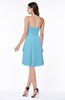 Casual A-line Zipper Chiffon Knee Length Ruching Bridesmaid Dresses