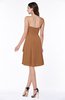 Casual A-line Zipper Chiffon Knee Length Ruching Bridesmaid Dresses