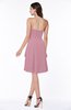 Casual A-line Zipper Chiffon Knee Length Ruching Bridesmaid Dresses