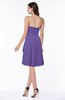 Casual A-line Zipper Chiffon Knee Length Ruching Bridesmaid Dresses