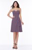 Casual A-line Zipper Chiffon Knee Length Ruching Bridesmaid Dresses