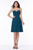 Casual A-line Zipper Chiffon Knee Length Ruching Bridesmaid Dresses