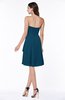 Casual A-line Zipper Chiffon Knee Length Ruching Bridesmaid Dresses
