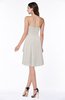 Casual A-line Zipper Chiffon Knee Length Ruching Bridesmaid Dresses