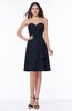 Casual A-line Zipper Chiffon Knee Length Ruching Bridesmaid Dresses