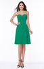 Casual A-line Zipper Chiffon Knee Length Ruching Bridesmaid Dresses