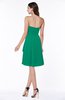 Casual A-line Zipper Chiffon Knee Length Ruching Bridesmaid Dresses
