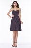 Casual A-line Zipper Chiffon Knee Length Ruching Bridesmaid Dresses