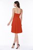 Casual A-line Zipper Chiffon Knee Length Ruching Bridesmaid Dresses