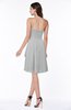 Casual A-line Zipper Chiffon Knee Length Ruching Bridesmaid Dresses