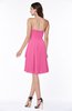 Casual A-line Zipper Chiffon Knee Length Ruching Bridesmaid Dresses