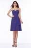 Casual A-line Zipper Chiffon Knee Length Ruching Bridesmaid Dresses